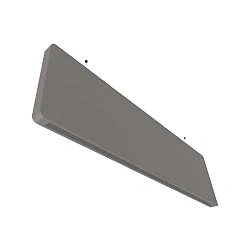 BAFFEL TRACK48ID (EMPTY TRACK) 150CM - 15W 3000K DALI styrbar, med belysning, indirekte, sort