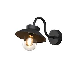 Væglampe VEGA MINI E27 IP44, sort dæmpbar