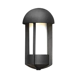 Udendørs wall luminaire TYR E27 IP23, opal, sort
