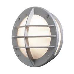 Udendørs wall luminaire ODEN E27 IP23, opal, sølv