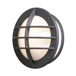 Udendørs wall luminaire ODEN E27 IP23, opal, sort