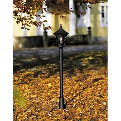 lampehoved VIRGO E27 IP23, røgfarver, sort