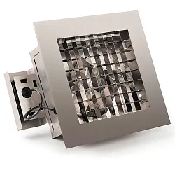 Indbygnings loftlampe indbygget version E27 IP23, aluminium, rustfrit stål