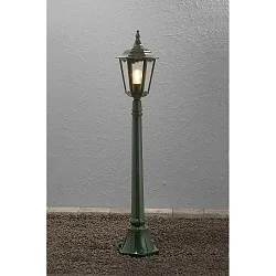 Standerlampe FIRENZE E27 IP43, grøn, gennemsigtig