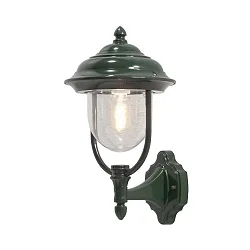 Udendørs wall luminaire PARMA E27 IP43, grøn, gennemsigtig
