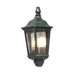 Udendørs wall luminaire FIRENZE E27 IP43, grøn, gennemsigtig