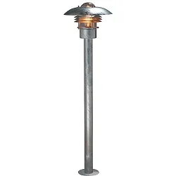 Path luminaire MODENA, E27 max. 60W, galvanised steel / clear glass