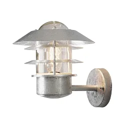 Udendørs wall luminaire MODENA up E27 IP44, stål, gennemsigtig