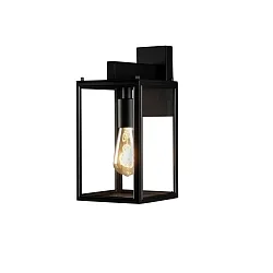Udendørs wall luminaire CARPI E27 IP44, sort dæmpbar