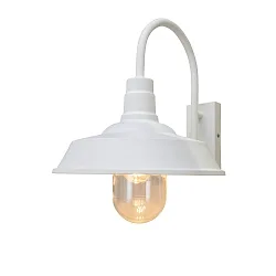 Udendørs wall luminaire TRAPANI down, stor, rund E27 IP44, sort dæmpbar