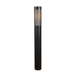 Standerlampe PISTOIA E27 IP54, sort dæmpbar