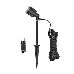 Jordspydslampe AMALFI 1-flamme IP44, sort