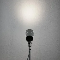 Jordspydslampe ANDRIA justerbar IP44, antracit, gennemsigtig 