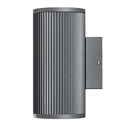 Udendørs wall luminaire SIRACUSA up / down GU10 IP44, grå, gennemsigtig