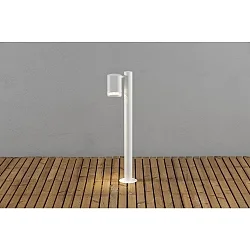 Standerlampe MODENA GU10 IP44, gennemsigtig, hvid