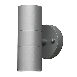 Udendørs wall luminaire MODENA up / down GU10 IP44, grå, gennemsigtig