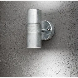 Udendørs wall luminaire MODENA up / down GU10 IP44, stål, gennemsigtig