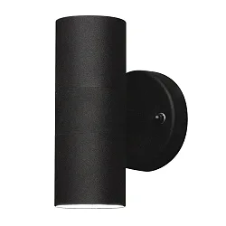 Udendørs wall luminaire MODENA up / down GU10 IP44, sort, gennemsigtig