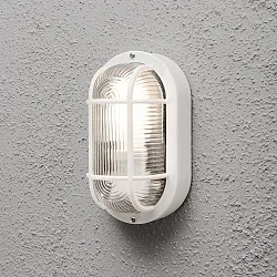 Væg- og Loftlampe ELMAS E27 IP44, hvid