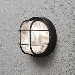 Væg- og Loftlampe MANTOVA E27 IP44, sort