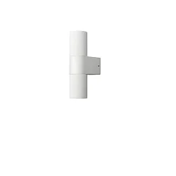 outdoor wall luminaire TEMI up / down, cylindrical GU10 IP54, gold, black dimmable