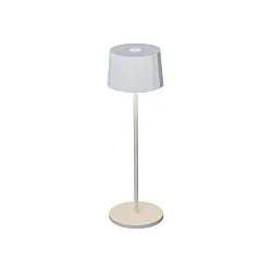 Batteri bordlampe POSITANO rund, CCT Switch, dæmpbar IP54, hvid dæmpbar