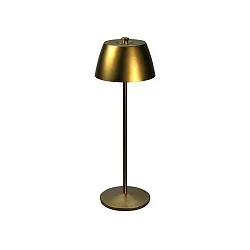 Batteri bordlampe EZE USB IP54, guld mat