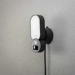 Udendørs wall luminaire KONSTSMIDE SMARTLIGHT med kamera IP54, sort dæmpbar