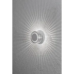 Udendørs wall luminaire MONZA rund IP54, aluminium 