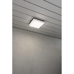 Væg- og Loftlampe CESENA firkantet IP54, opal, hvid 