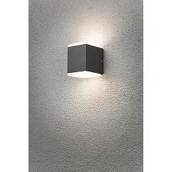 Udendørs wall luminaire MONZA up / down IP54, antracit, opal 
