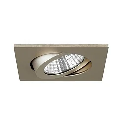 Downlight PLUG & PLAY svingbar, firkantet IP65, champagne dæmpbar
