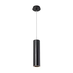 Pendel PIPE 30CM cylindrisk, lang GU10 IP20, sort dæmpbar