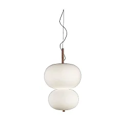 Pendel ILARGI DOBLE LAMP LED IP20, hvid dæmpbar