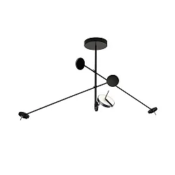 Pendel INVISIBLE TRIPLEX DIM 3-flammer, justerbar IP20, sort dæmpbar