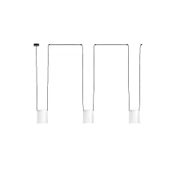 Pendel ATTIC 3 3-flammer E27 IP20, hvid