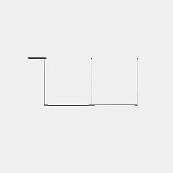 Pendel TUBS MODULAR LED IP20, sort dæmpbar