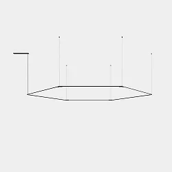 Pendel TUBS MODULAR LED IP20, sort dæmpbar