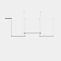Pendel TUBS MODULAR LED IP20, sort dæmpbar