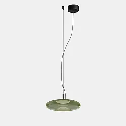 Pendel PLAT SURFACE (PHASE) med skærm, CCT Switch, justerbar, med diffuser IP20, sort dæmpbar
