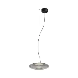 Pendel PLAT SURFACE (PHASE) med skærm, CCT Switch, justerbar, med diffuser IP20, sort dæmpbar