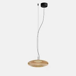 Pendel PLAT SURFACE (PHASE) med skærm, CCT Switch, justerbar, med diffuser IP20, sort dæmpbar