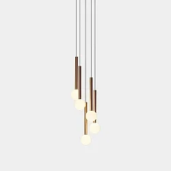 Pendel CANDLE XS 5 BODIES LED IP20, sort dæmpbar
