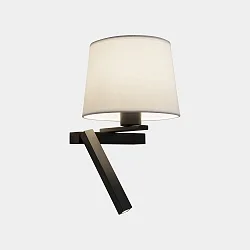 Væg- og Loftlampe HALL SLIM LED E27, skærm excl, sort