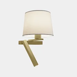 Væg- og Loftlampe HALL SLIM LED E27, skærm excl, guld mat