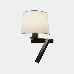Væg- og Loftlampe HALL SLIM LED E27, skærm excl, sort