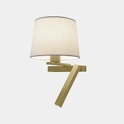 Væg- og Loftlampe HALL SLIM LED E27, skærm excl, guld mat