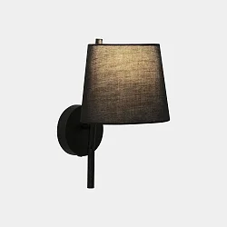 Væg- og Loftlampe CLIP LED E27, skærm excl, sort