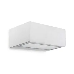 Væg- og Loftlampe NEMESIS R7S - 7x17CM up / down, lille R7S IP44, hvid dæmpbar