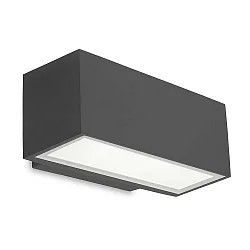 Udendørs wall luminaire AFRODITA LED SINGLE EMISSION - 22CM down, 1-flamme IP65, antracit 
